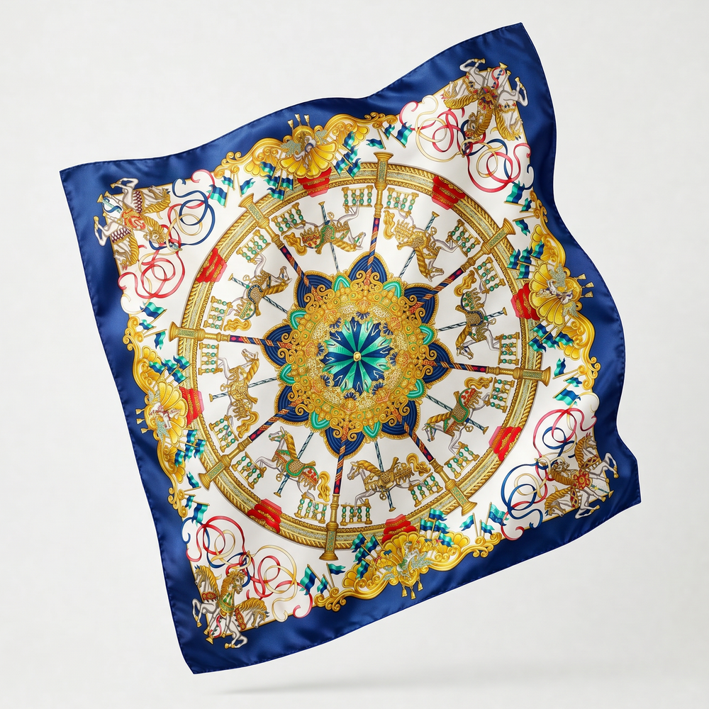 Luna Park Vintage Scarf Travel Tissue Pouch