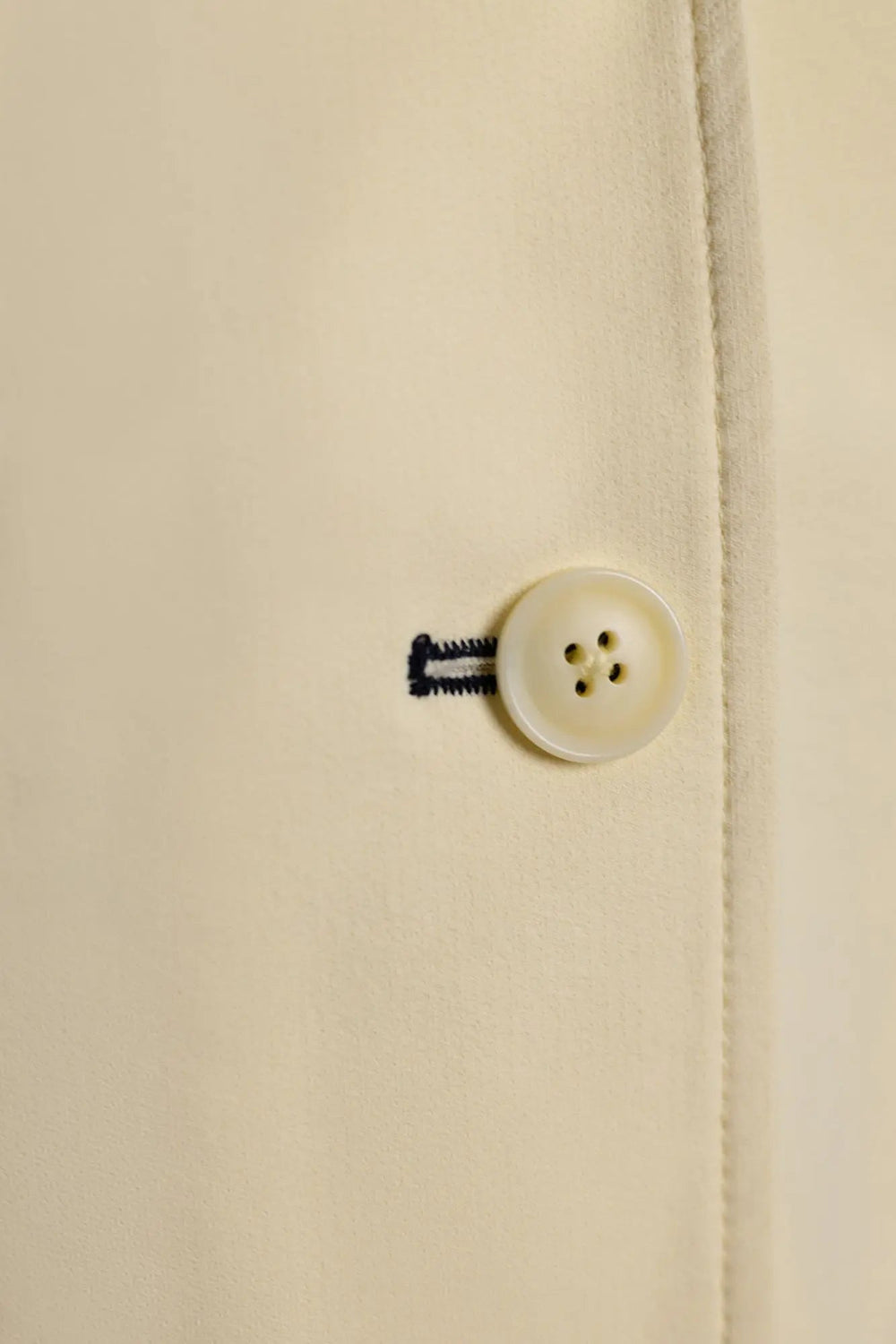 Grand Prix Ladies EQJ 3 Button Show Coat, Butter with Navy Collar