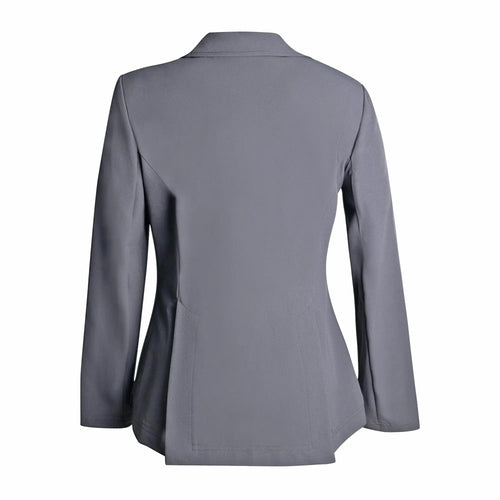 Grand Prix Ladies Quinn Show Coat, 4 Button with Hidden Zipper Closure, Navy