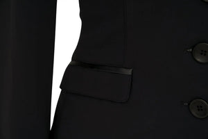 Grand Prix Saltare Dolce 4 Button Riding Jacket, Black