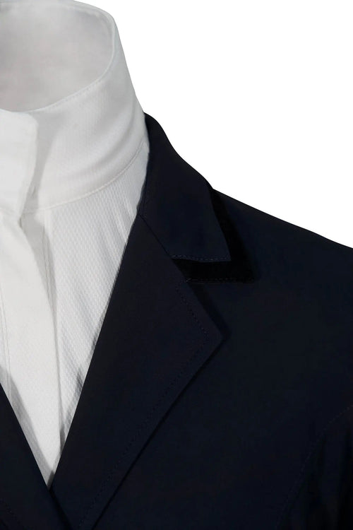Grand Prix Saltare Premio 4 Button Riding Show Coat, Navy with Black