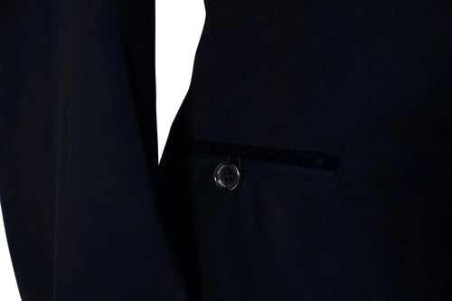 Grand Prix Saltare Premio 4 Button Riding Show Coat, Navy with Navy