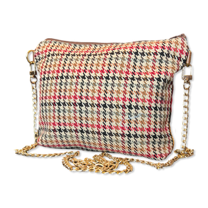 Harness Red Vintage Silk Scarf Crossbody Bag
