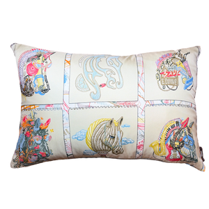 Chevaloscope Vintage Silk Scarf Pillows