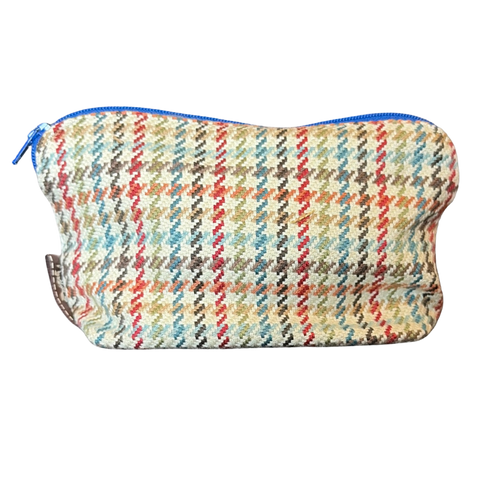 Couvertures et Tenues du Jour Ivory Multi Vintage Silk Scarf Beauty Bag