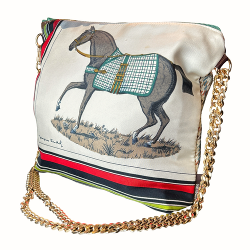 Couvertures et Tenues du Jour Ivory Vintage Scarf Crossbody Bag