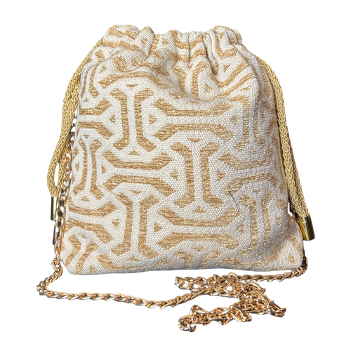 Astrologie Vintage Scarf Drawstring Crossbody Bag