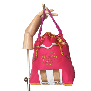 Grand Manege Vintage Scarf Drawstring Crossbody Bag