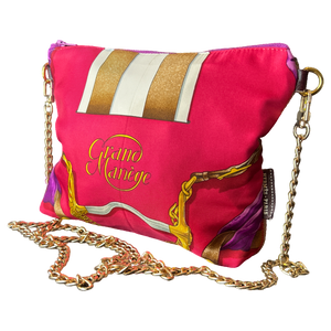 Grand Manege Vintage Silk Scarf Crossbody Bag