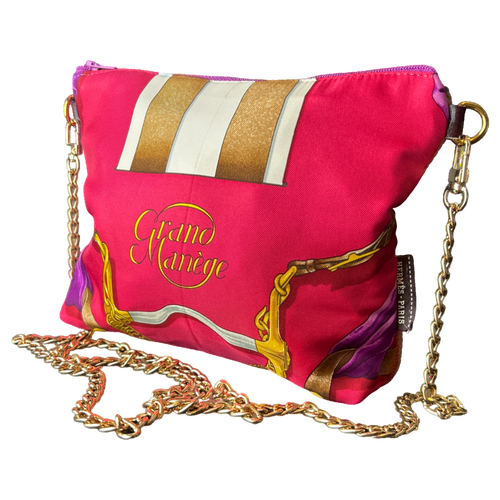 Grand Manege Vintage Silk Scarf Crossbody Bag