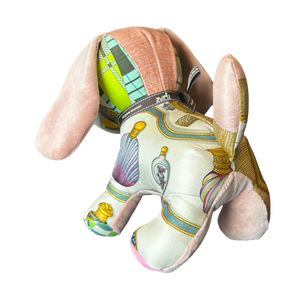Poste et Cavalerie Vintage Silk Scarf Loyal Puppy
