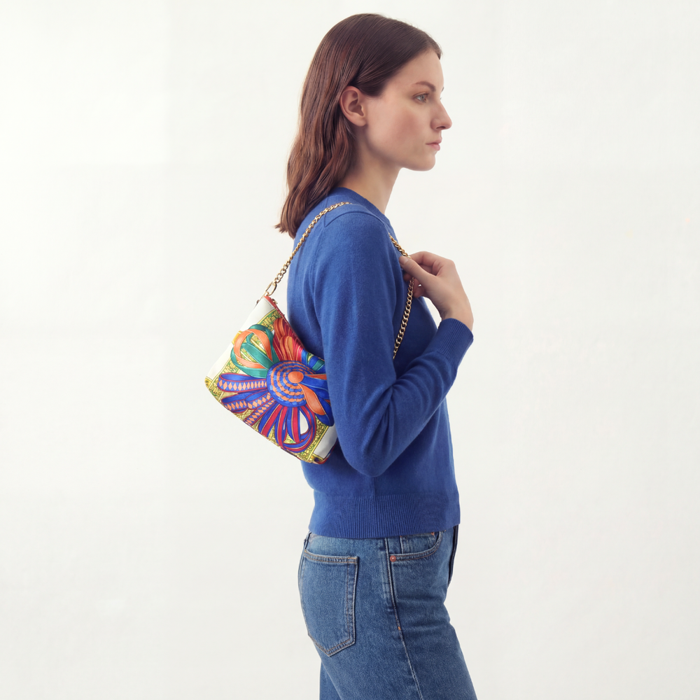 Rubans du Cheval Blanc Vintage Silk Scarf Crossbody Bag