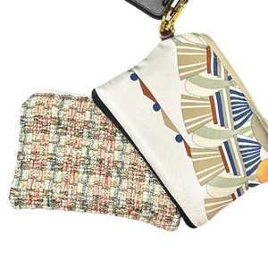 Haute Parure Vintage Scarf Coffee Run Keychain Bag