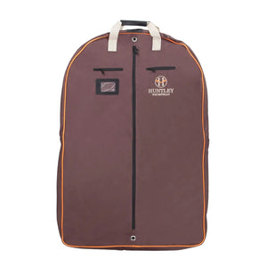 Equestrian Deluxe Brown Travel Carry On Garment Bag with Accessories Zipper Cover for Travel, Business, Horse Shows