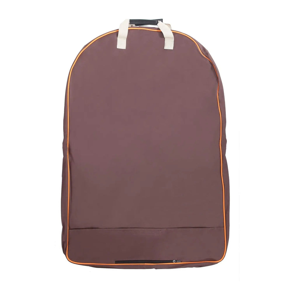Equestrian Deluxe Brown Travel Carry On Garment Bag with Accessories Zipper Cover for Travel, Business, Horse Shows