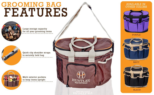 Equestrian Deluxe Grooming Bag, Brown