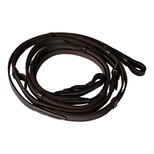 Huntley Equestrian Double Layer Web Grip Reins