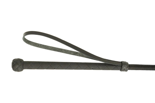 Huntley Equestrian English Riding Crop with Handle, 26" Inches, Black