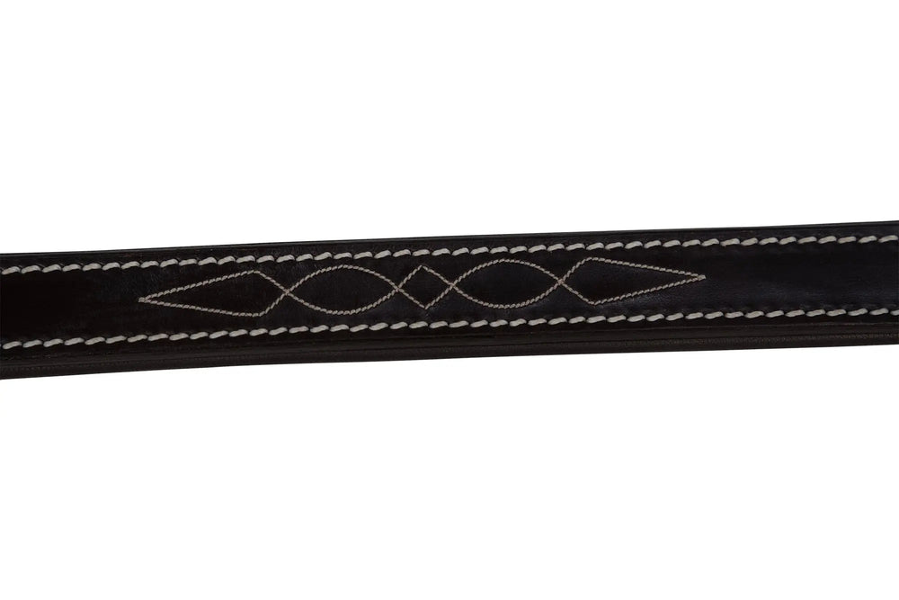Huntley Equestrian Fancy Stitched Leather Halter Replacement Crown Piece