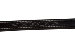 Huntley Equestrian Fancy Stitched Leather Halter Replacement Crown Piece