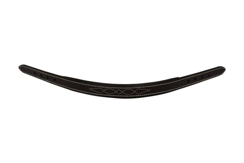 Huntley Equestrian Fancy Stitched Leather Halter Replacement Crown Piece