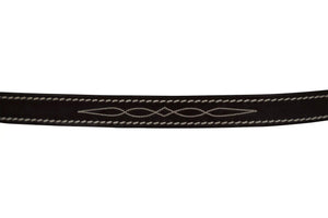 Huntley Equestrian Fancy Stitched Leather Pony Halter Replacement Crown
