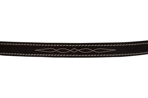 Huntley Equestrian Fancy Stitched Leather Pony Halter Replacement Crown