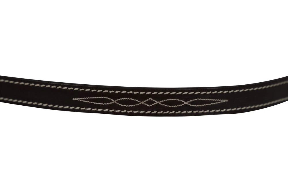 Huntley Equestrian Fancy Stitched Leather Pony Halter Replacement Crown
