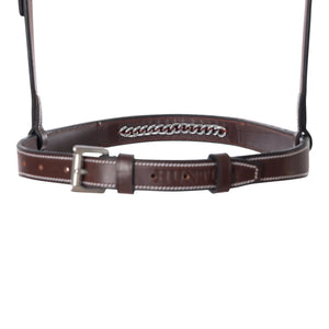 Huntley Equestrian Fancy Stitched Raised Chain Noseband