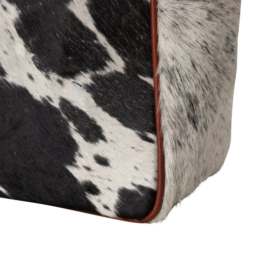 Huntley Equestrian Hair On Hide Cow Leather Tote Handbag