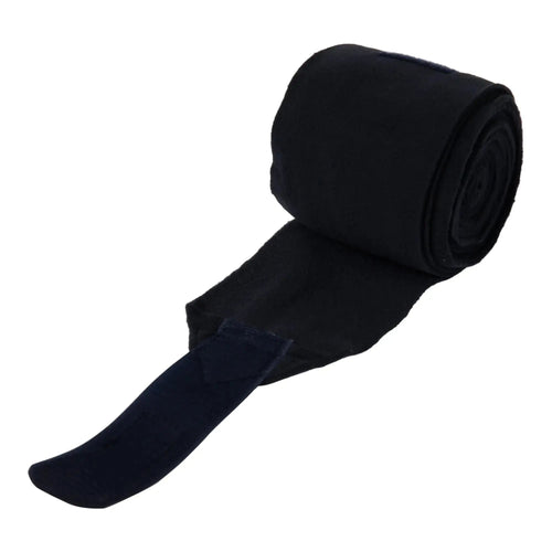 Huntley Equestrian Polo Fleece Wraps, Set of 4, Black
