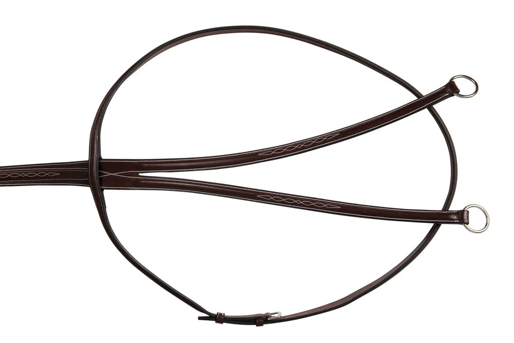 Huntley Equestrian Sedgwick Fancy Stitched Running Martingale, Cob size