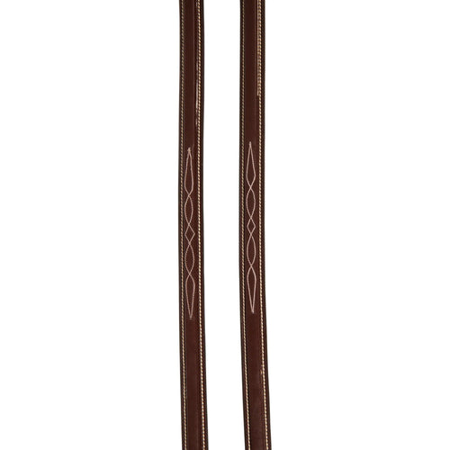 Huntley Equestrian Sedgwick Fancy Stitched Square Raised Laced Reins