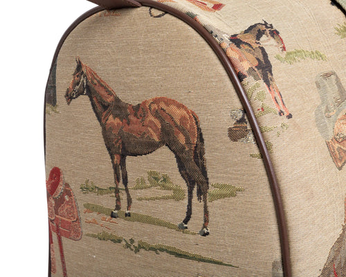 Equestrian Tapestry Duffle Bag-Western Design