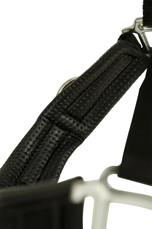 Huntley Nylon Padded Lunging Caveson, Black