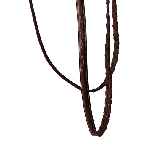 Huntley Equestrian Fancy Stitched Schooling Laced Reins