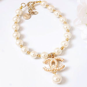 Pearls Charm Dog Necklace C** style