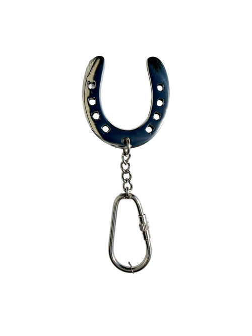 Huntley Equestrian Silver Horsehoe Keychain