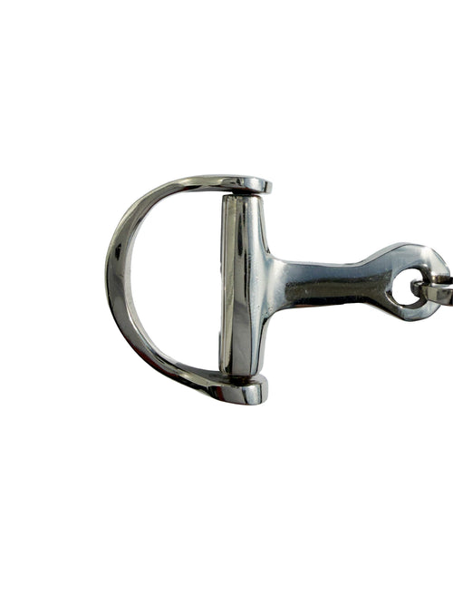 Huntley Equestrian Silver D-Bit Keychain