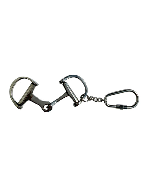 Huntley Equestrian Silver D-Bit Keychain