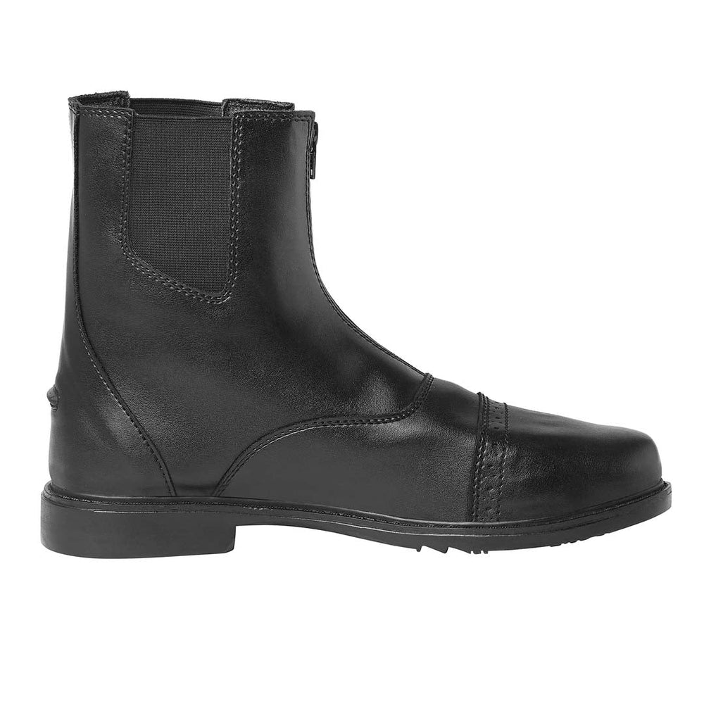 TuffRider Mens Starter Front Zip Paddock Boots Black