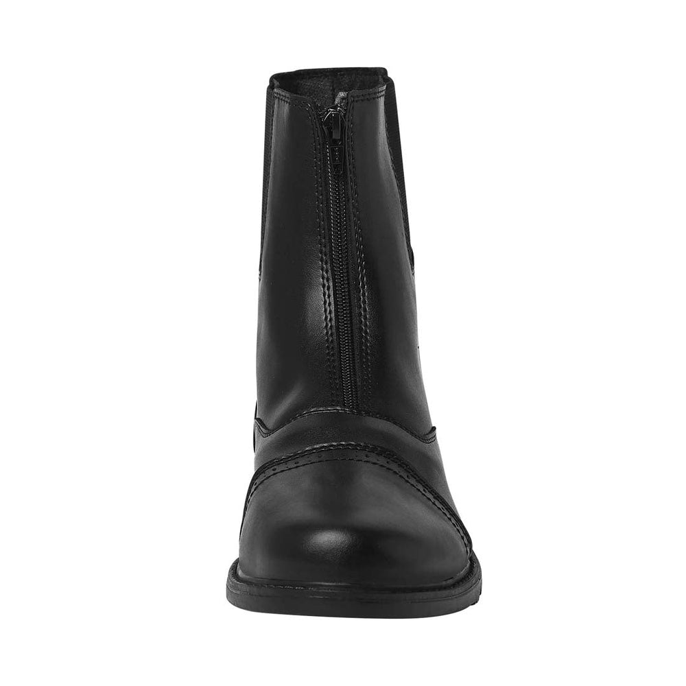 TuffRider Mens Starter Front Zip Paddock Boots Black