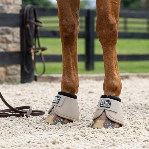 Jeffers No-Turn Bell Boots for Horses, Solid Colors, 2 ct