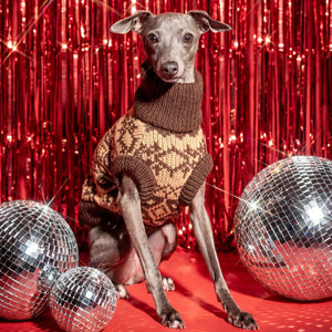 The Latte | Beige Turtleneck Dog Sweater