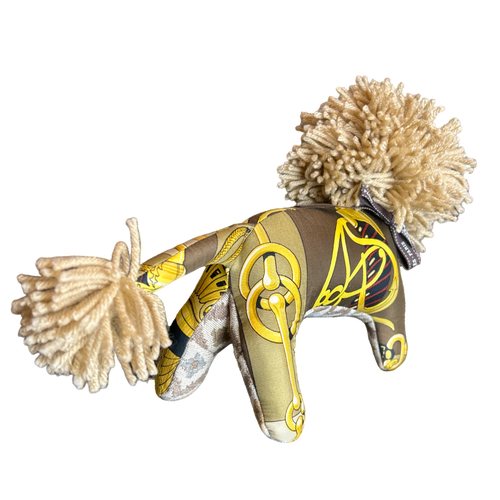 Cliquetis Vintage Silk Scarf Courageous Lion