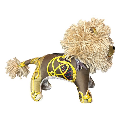 Cliquetis Vintage Silk Scarf Courageous Lion
