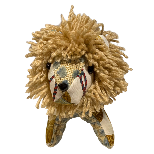Poste et Cavalerie Vintage Silk Scarf Courageous Lion