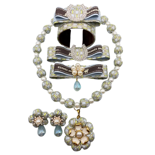 Stirrup Vintage Silk Necktie Necklace