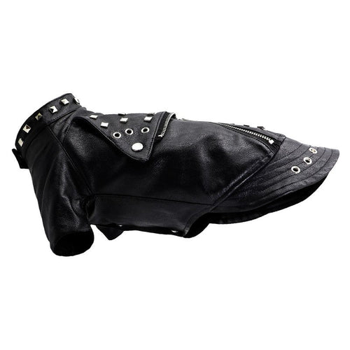 Dog Leather Jacket with Studs – Punk Rock Style