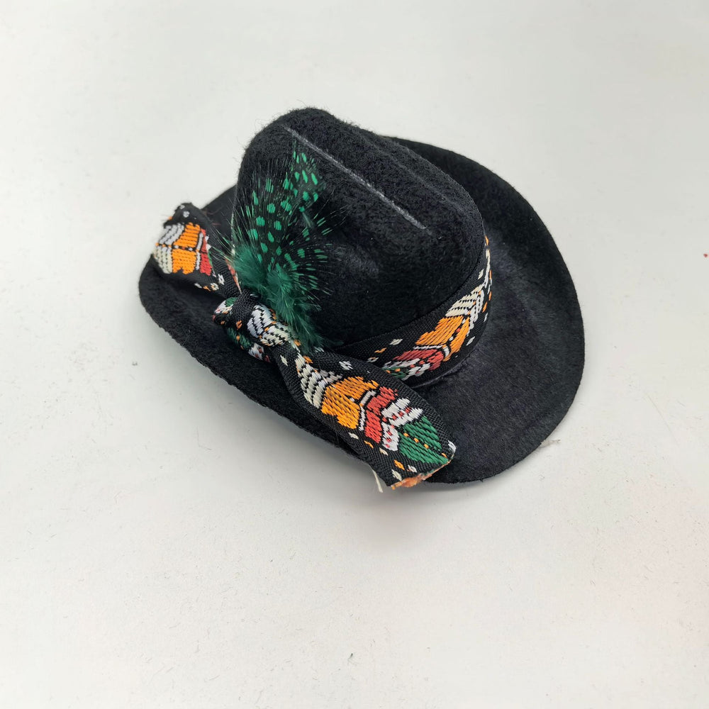 Cowboy hat black for pets